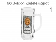 Söröskorsó 60 Boldog Születésnapot fémcímkés 0,5l