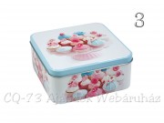 Süteményes fémdoboz négyszög 16cm 679588410 3f