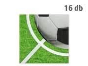 Szalvéta focis zöld 16db 33x33cm egyrétegű 640543