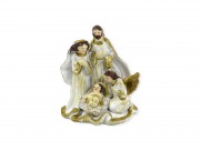 Szent család fehér/arany 10cm 048733