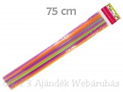 Szívószál színes óriás 50db 75cm Y64800430