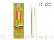 Szülinapi party gyertya 16db 18cm