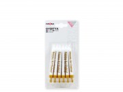 Tortagyertya +alátét Happy Birthday arany 12db 8cm 637628