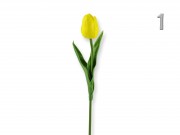Tulipán szál selyemvirág 35cm 3f
