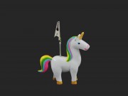 Unicornis figura fémcsipeszes 10cm