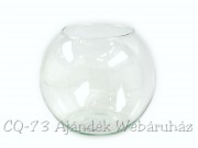 Üveg gömb váza 18cm KA-20