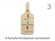 Vágódeszka Szeretettel/Anyák napja 10x25cm