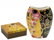 Váza Klimt Csók/Életfa fekete díszdobozban 20cm KLIMT0121
