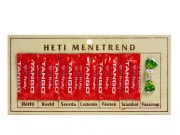 Vicces tábla Heti menetrend