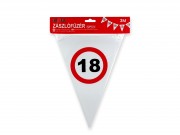 Zászlófüzér 18-as évszámos 12db zászló 3m 640208