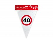 Zászlófüzér 40-es évszámos 12db zászló 3m 640239