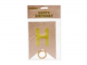 Zászlófüzér Rosegold Happy Birthday 16c,x5m 652065