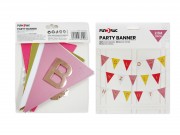 Zászlófüzér színes rosegold betűk Boldog Szülinapot 2,5m